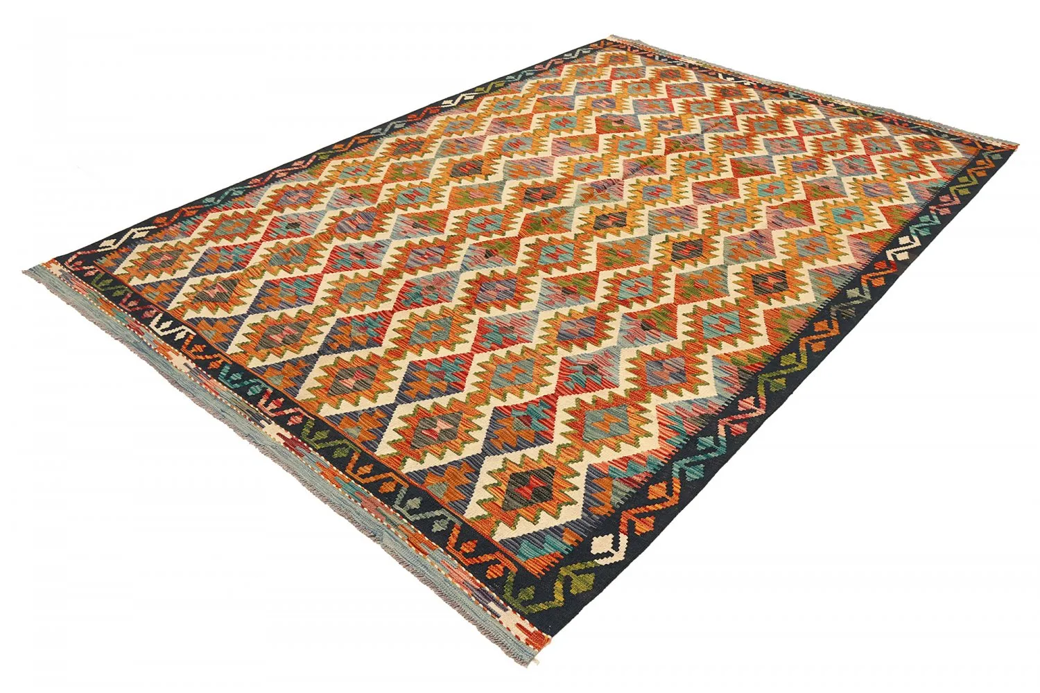 Tappeto kilim orientale 291 x 196 cm
