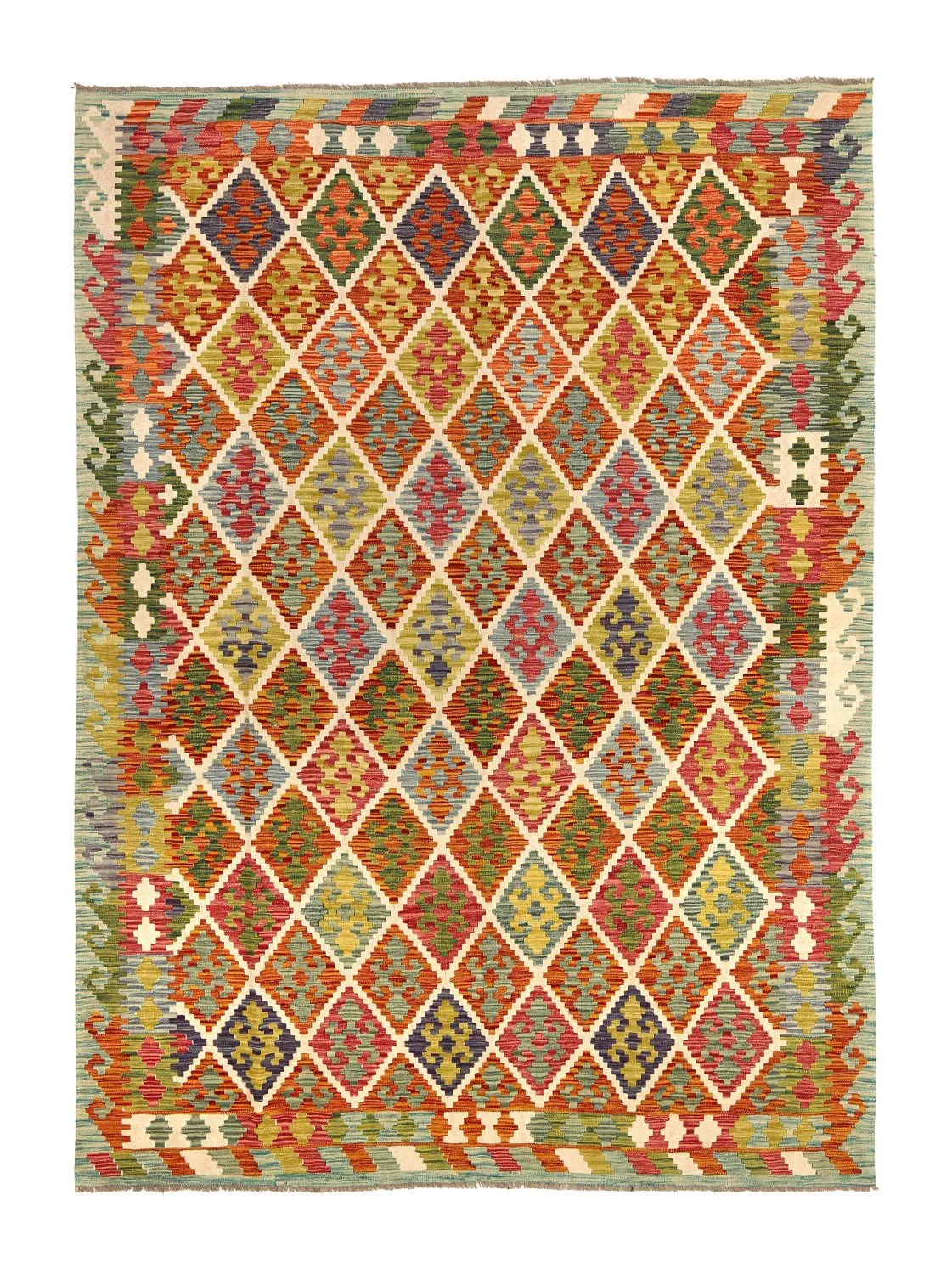 Tappeto kilim orientale 291 x 210 cm