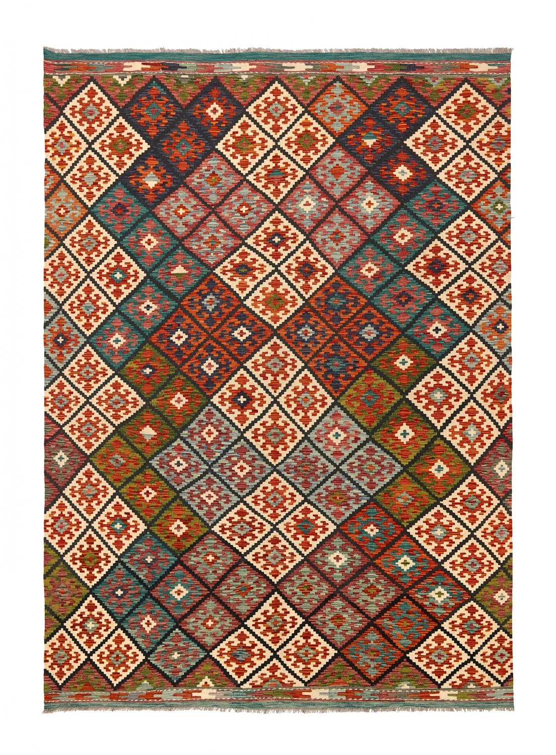 Tappeto kilim orientale 292 x 209 cm