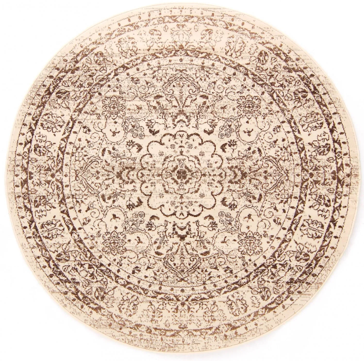 Tappeto rotondo - Peking Noble (bianco)