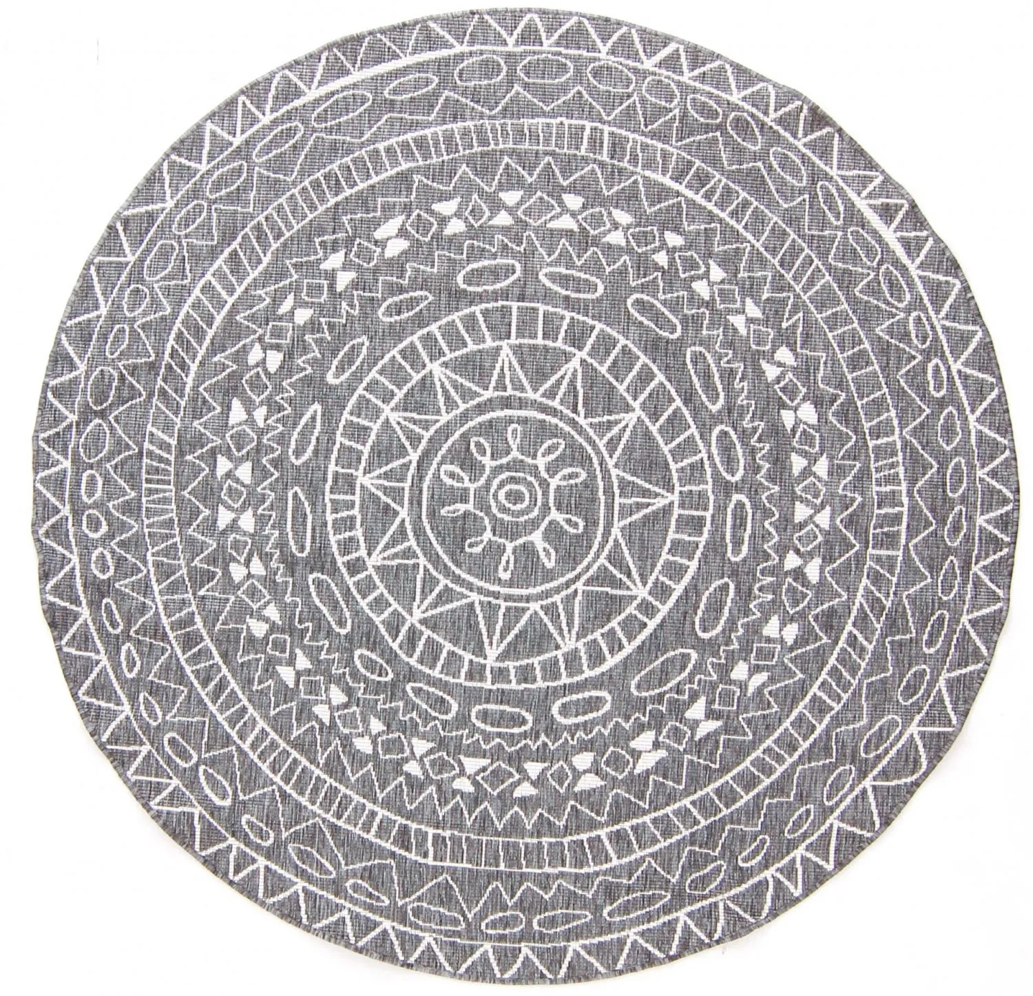 Tappeto rotondo - Brussels Diamond (grigio)