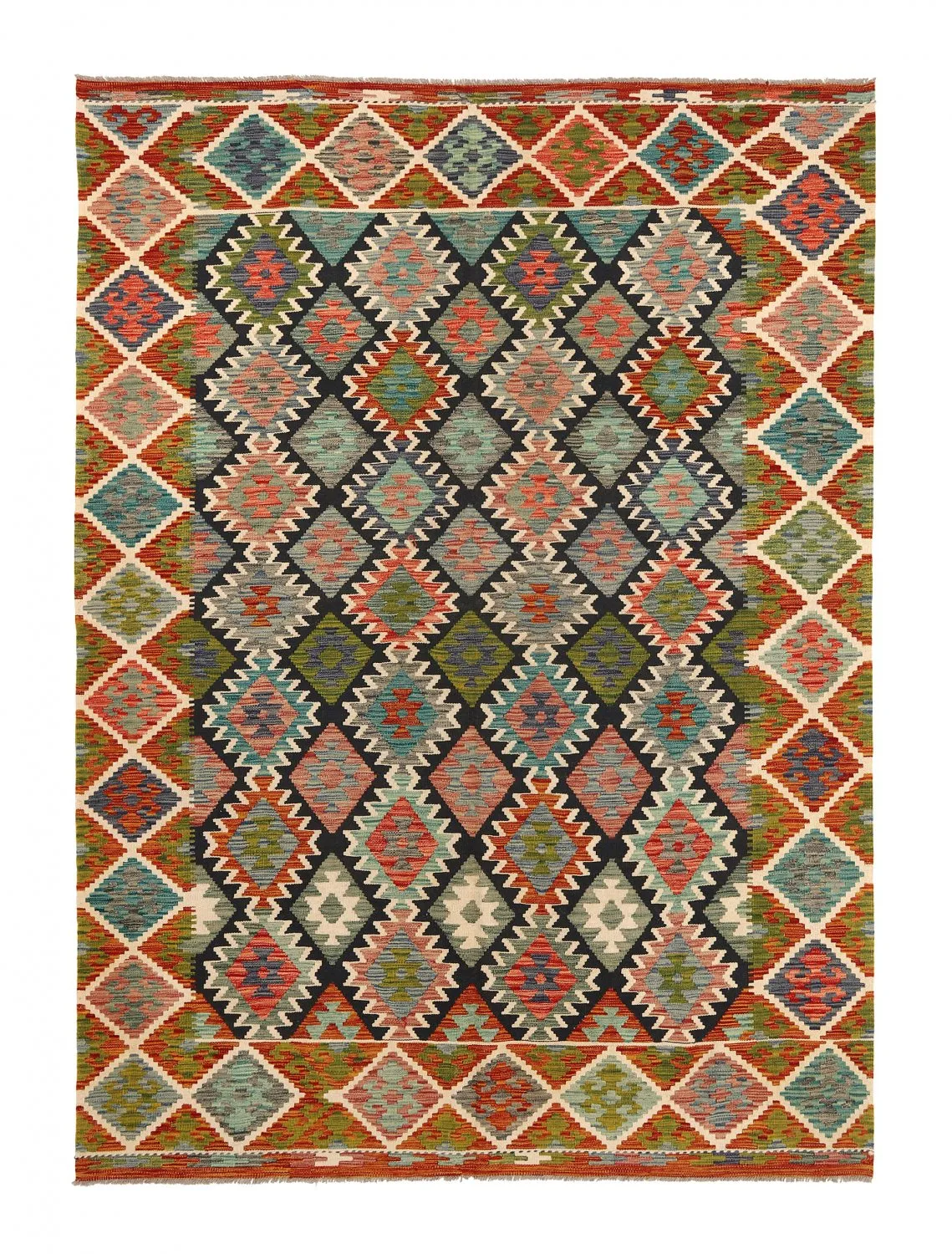 Tappeto kilim orientale 284 x 207 cm