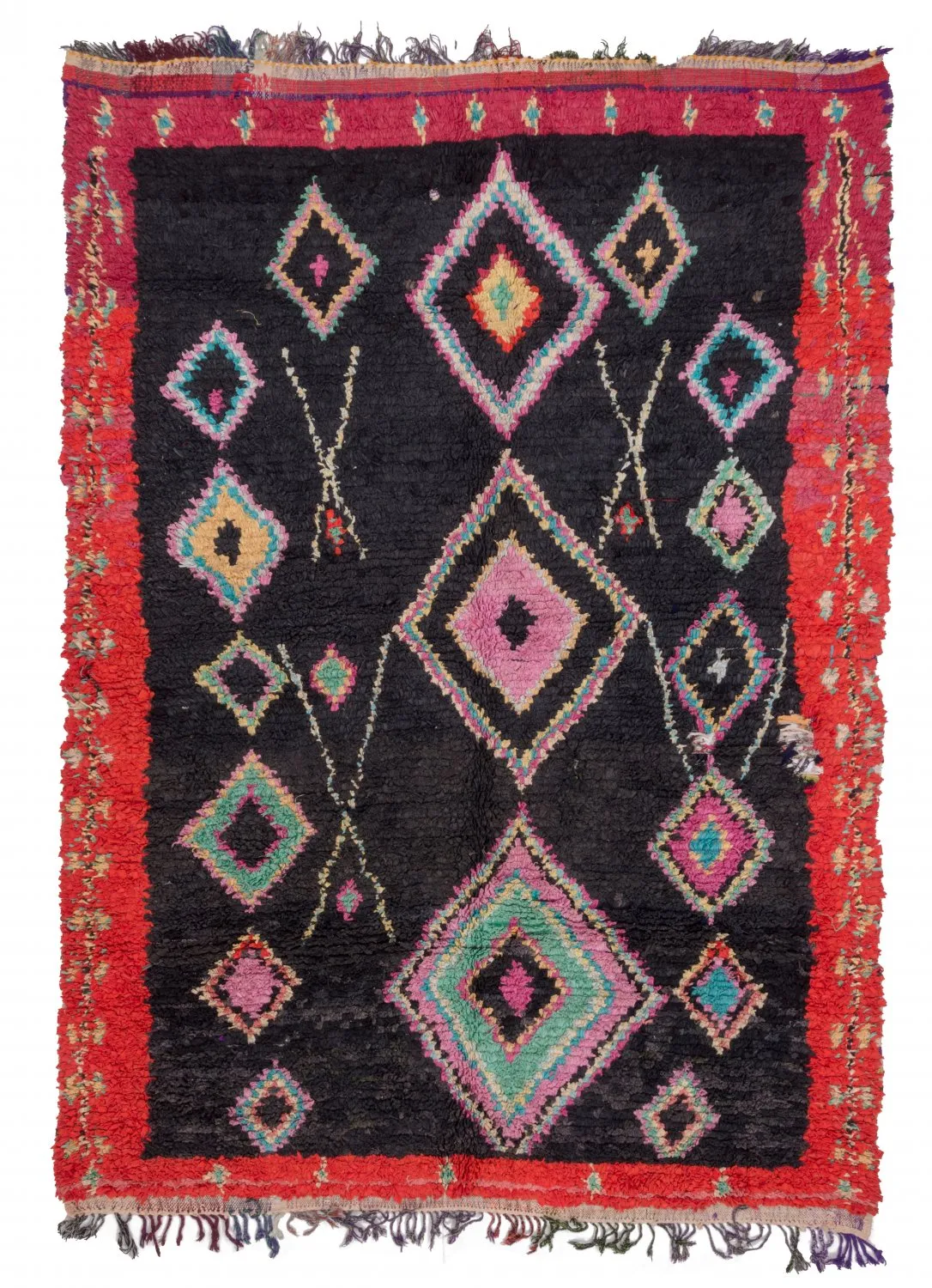 Tappeto Berberi Dal Marocco Boucherouite 250 x 175 cm