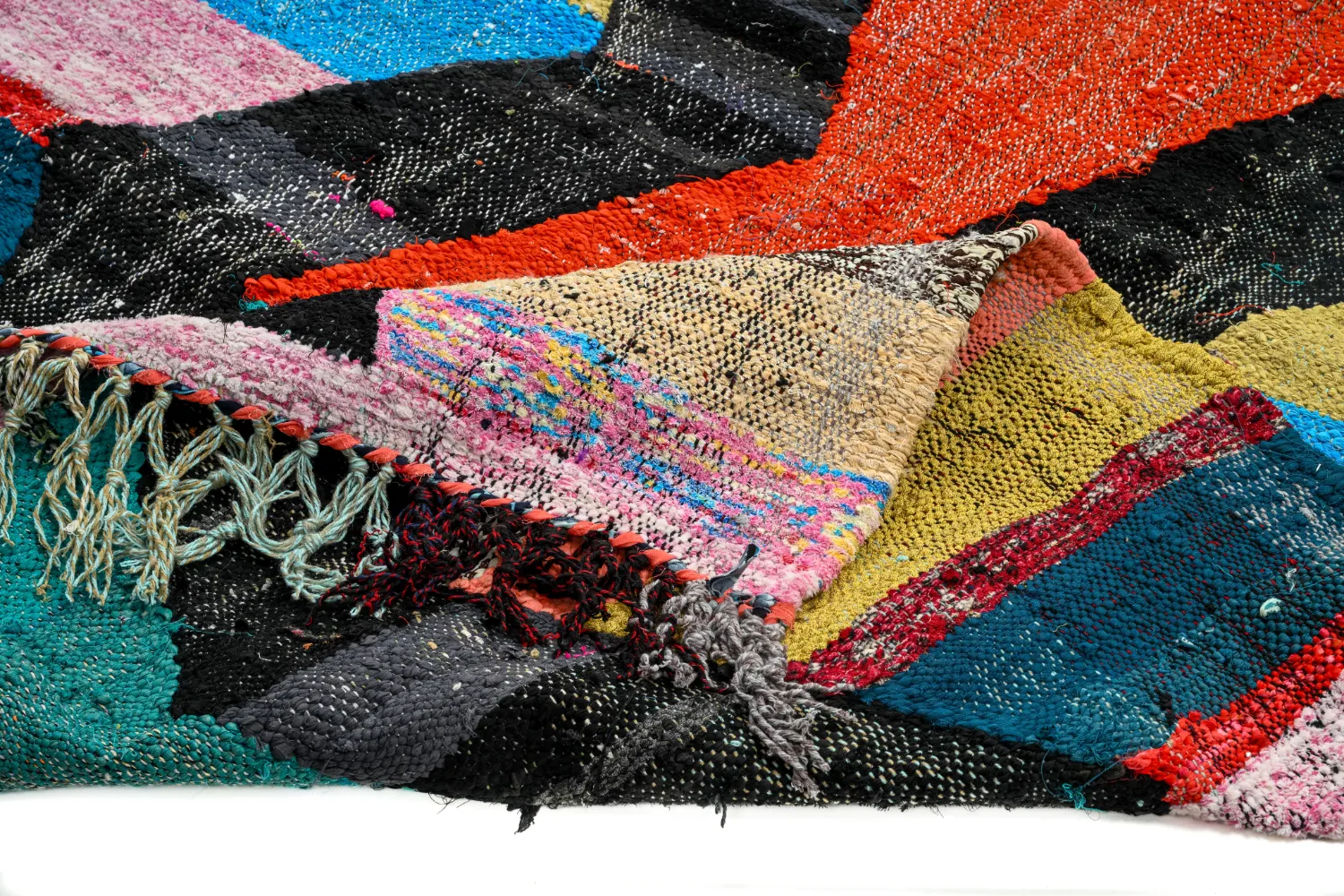 Tappeto Berberi Dal Marocco Boucherouite 135 x 230 cm