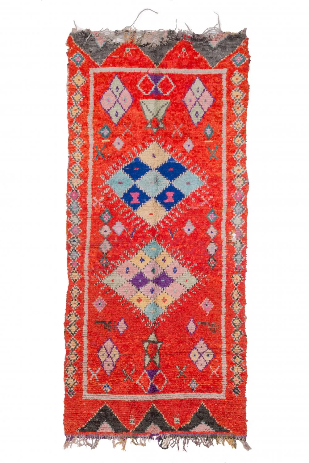 Tappeto Berberi Dal Marocco Boucherouite 340 x 155 cm
