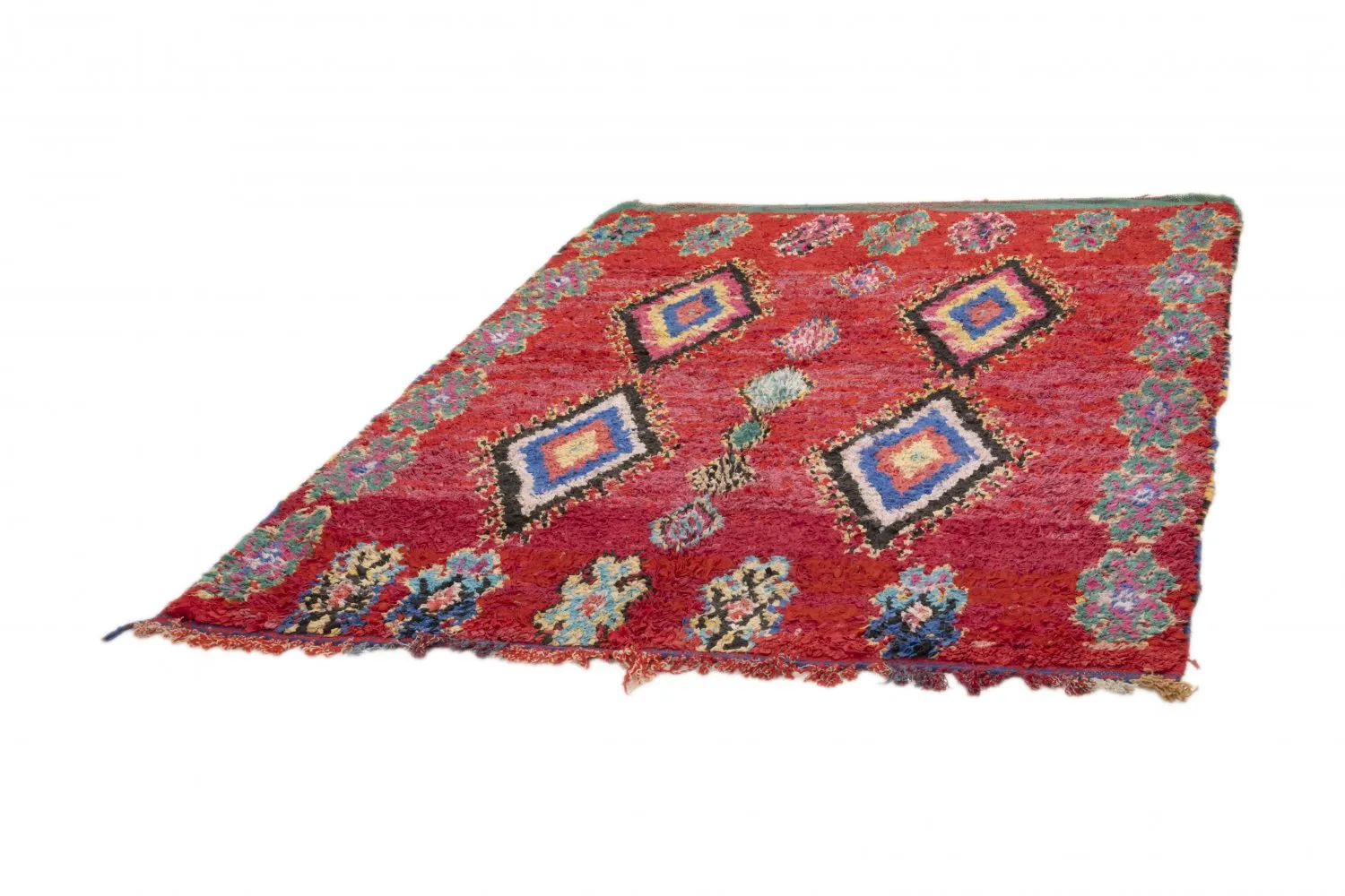 Tappeto Berberi Dal Marocco Boucherouite 225 x 165 cm