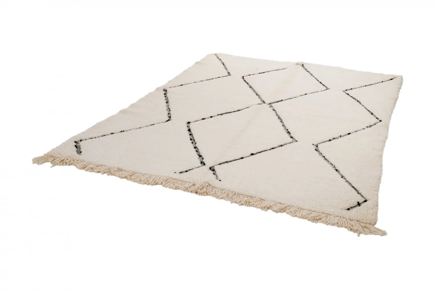 Tappeto Kilim In Stile Berbero Del Marocco Beni Ourain 260 x 165 cm