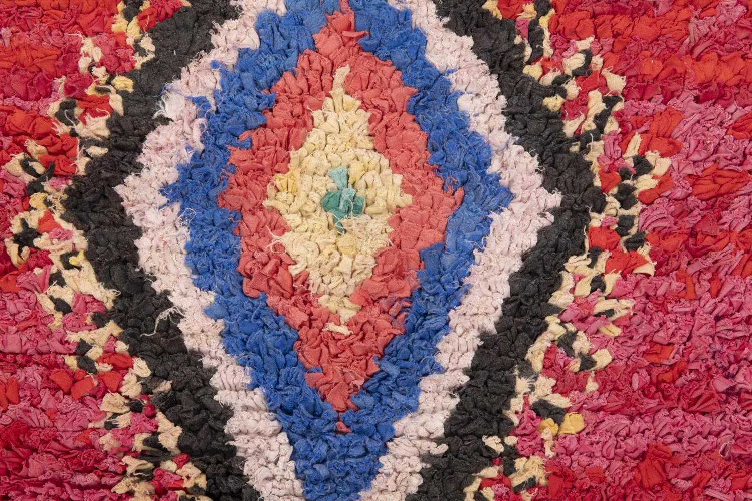 Tappeto Berberi Dal Marocco Boucherouite 225 x 165 cm