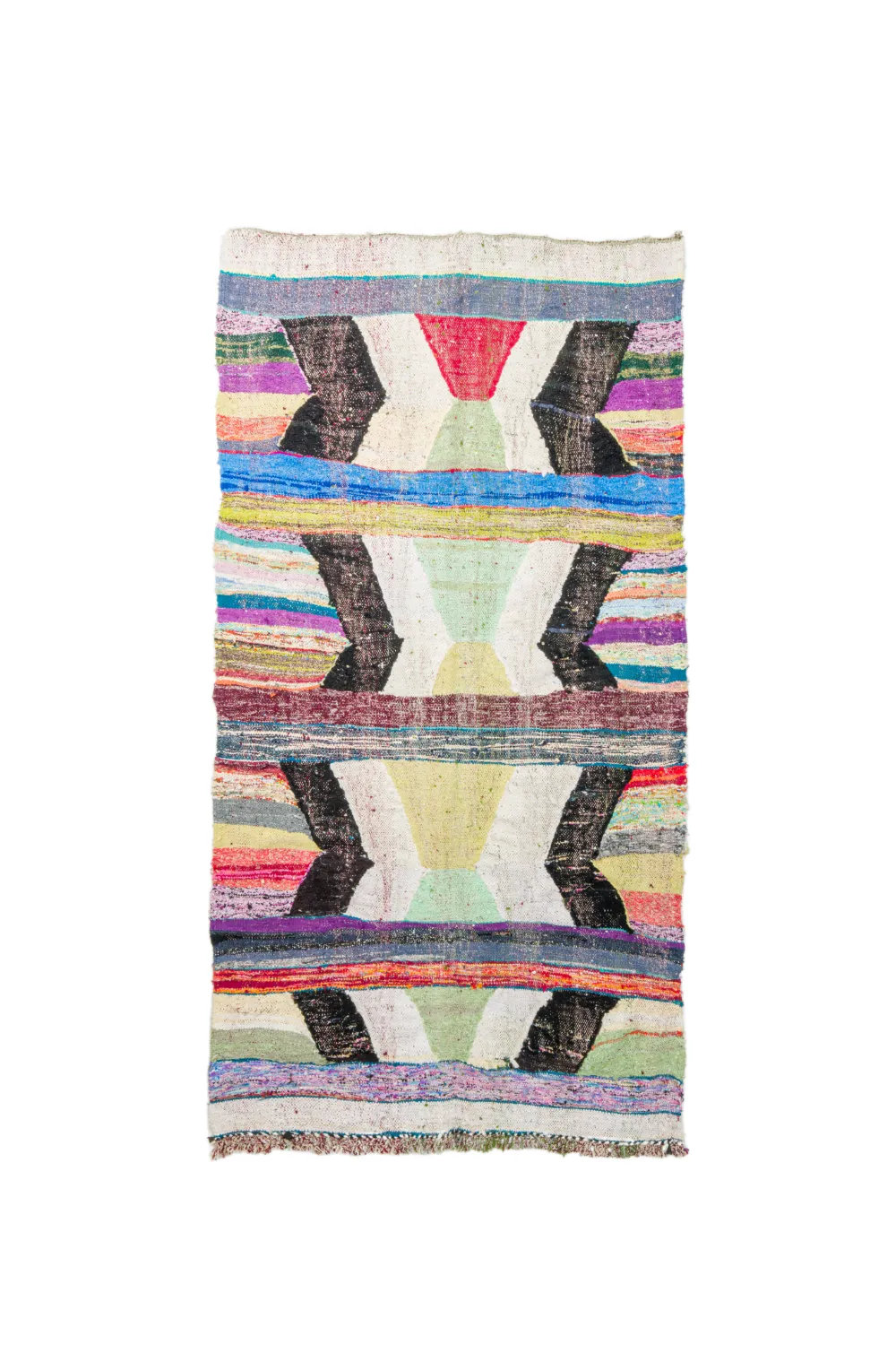 Tappeto Berberi Dal Marocco Boucherouite 130 x 245 cm