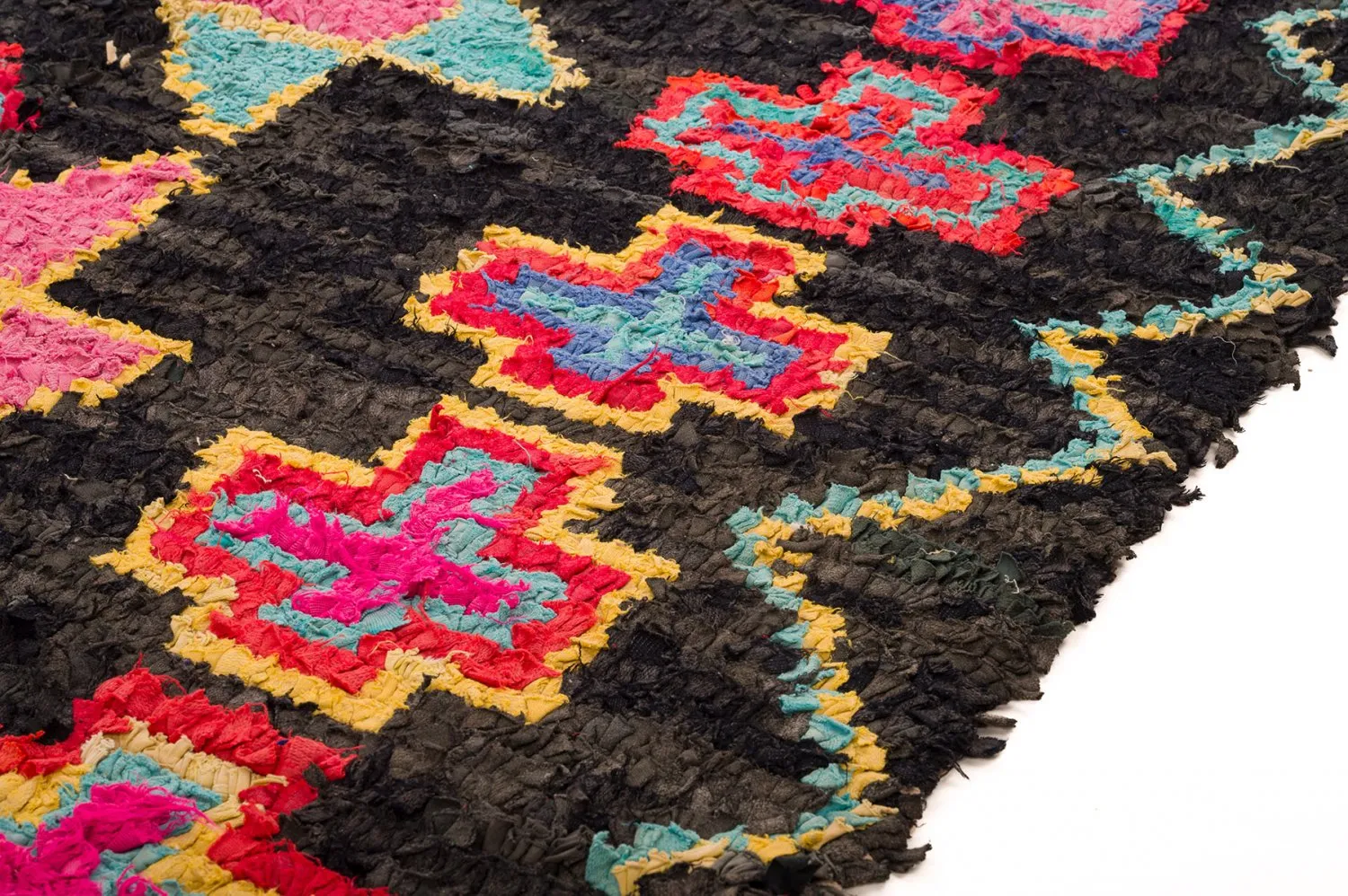 Tappeto Berberi Dal Marocco Boucherouite 135 x 315 cm