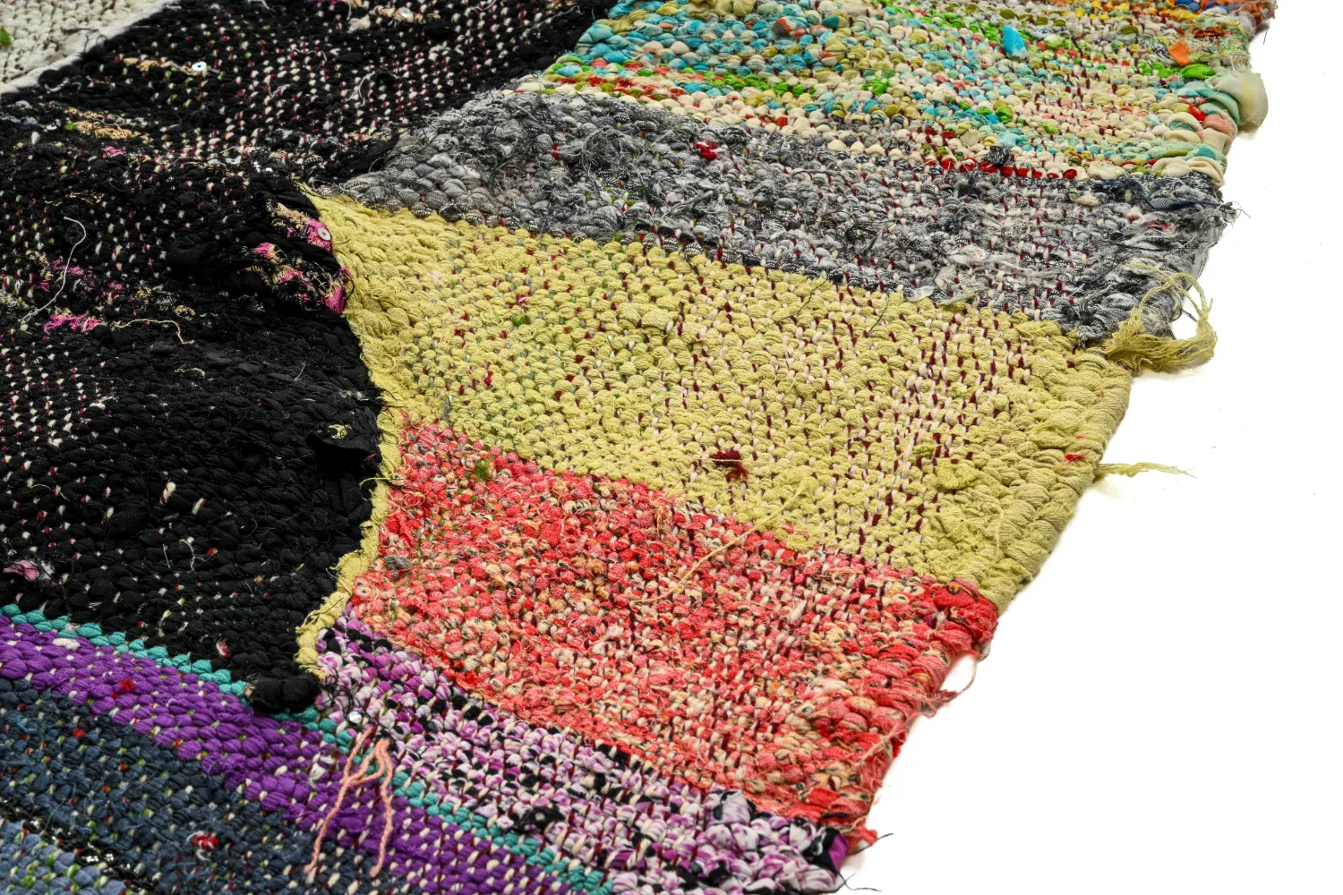 Tappeto Berberi Dal Marocco Boucherouite 130 x 245 cm