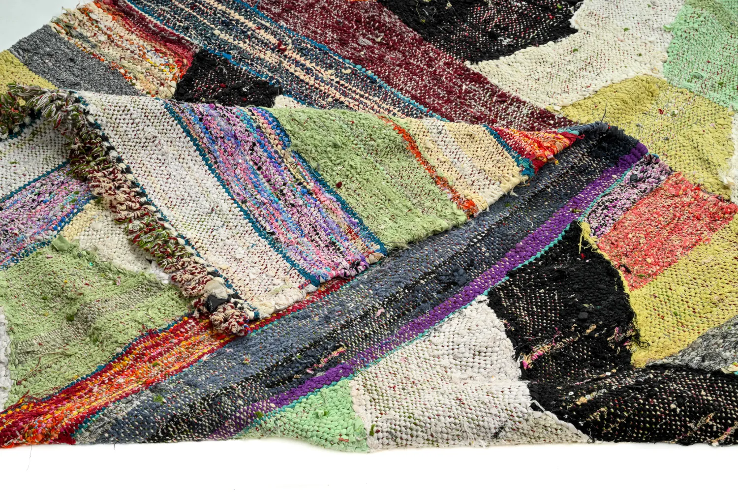 Tappeto Berberi Dal Marocco Boucherouite 130 x 245 cm
