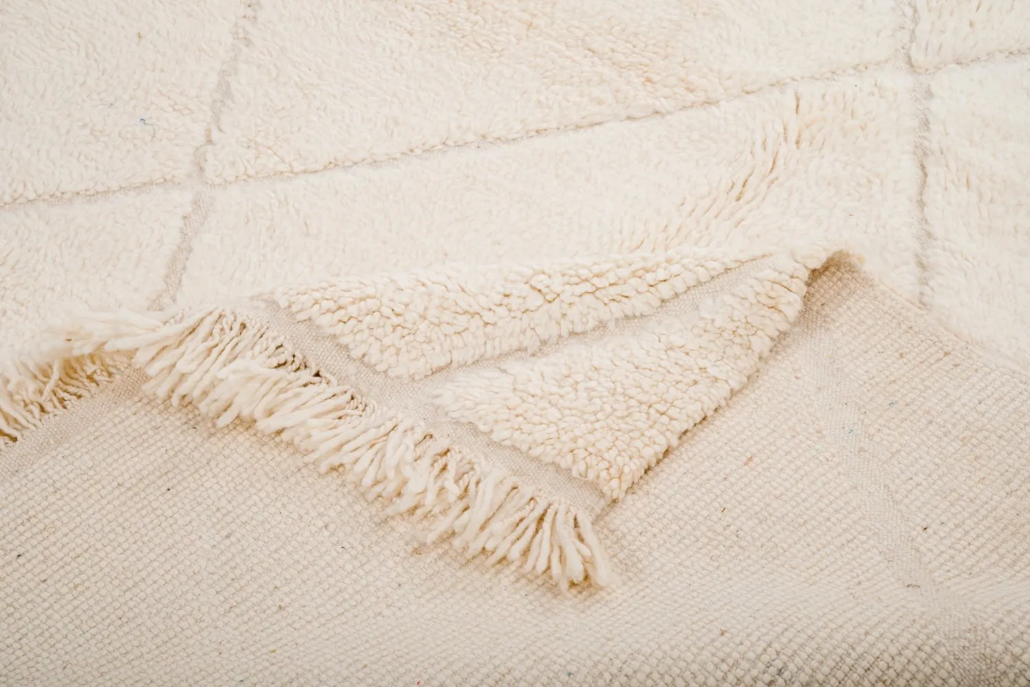 Tappeto Kilim In Stile Berbero Del Marocco Beni Ourain 250 x 155 cm
