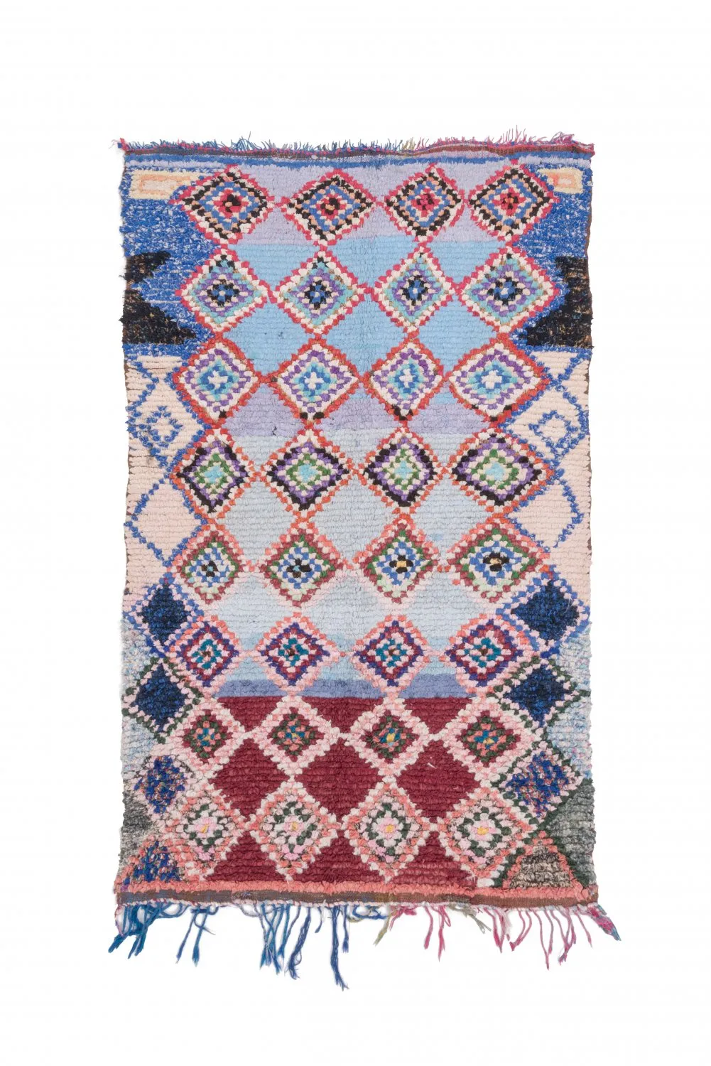 Tappeto Berberi Dal Marocco Boucherouite 210 x 125 cm