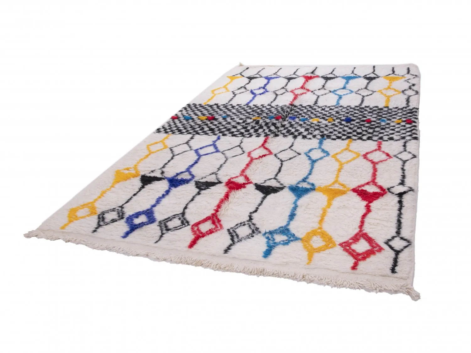 Tappeto Kilim In Stile Berbero Del Marocco Azilal 310 x 210 cm