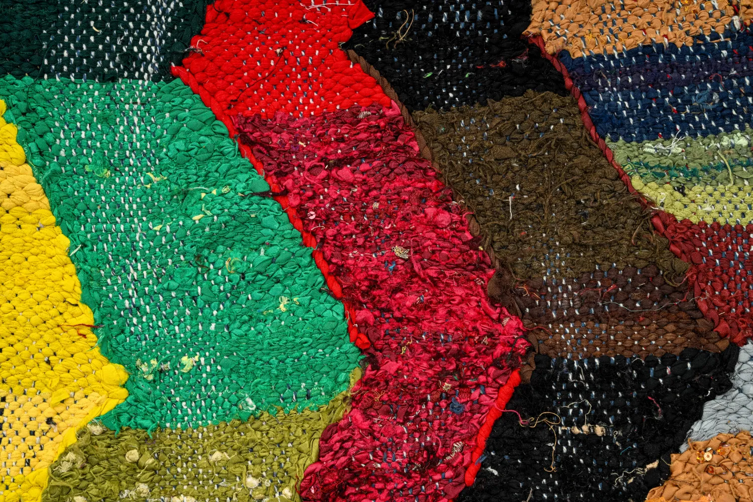 Tappeto Berberi Dal Marocco Boucherouite 150 x 275 cm