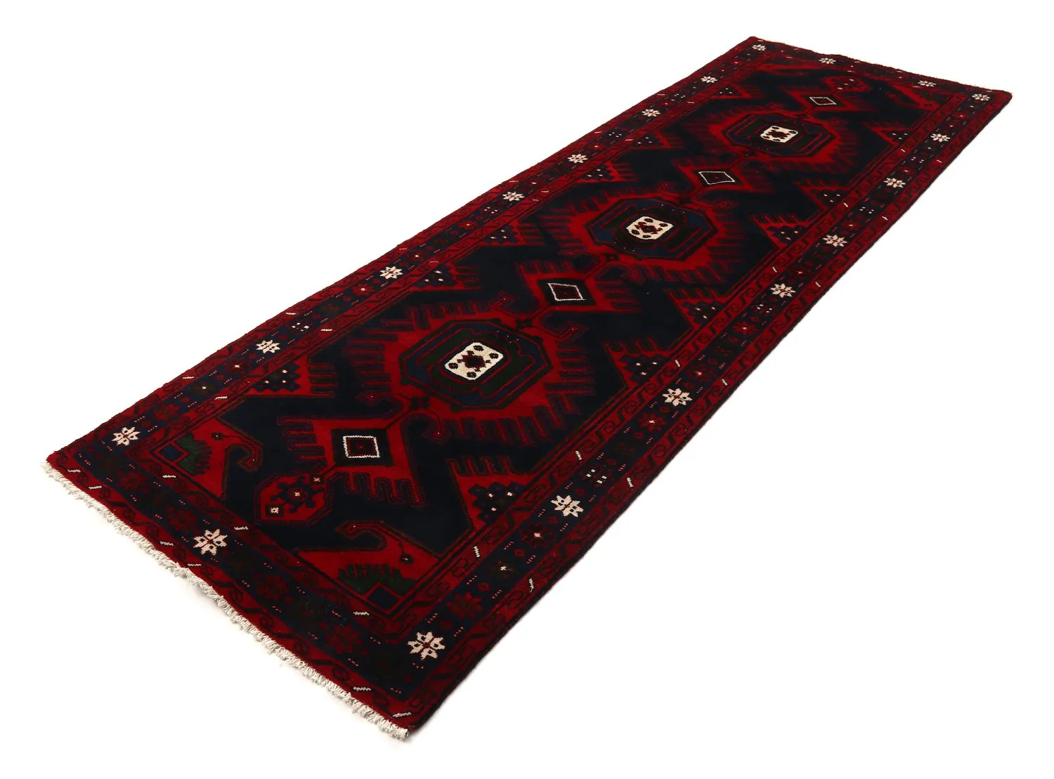 Tappeto Orientale Hamedan 308 x 102 cm