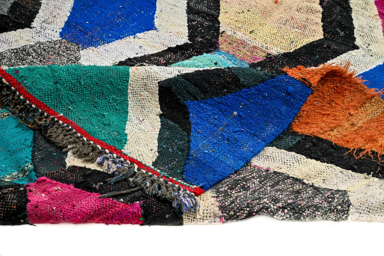 Tappeto Berberi Dal Marocco Boucherouite 140 x 290 cm