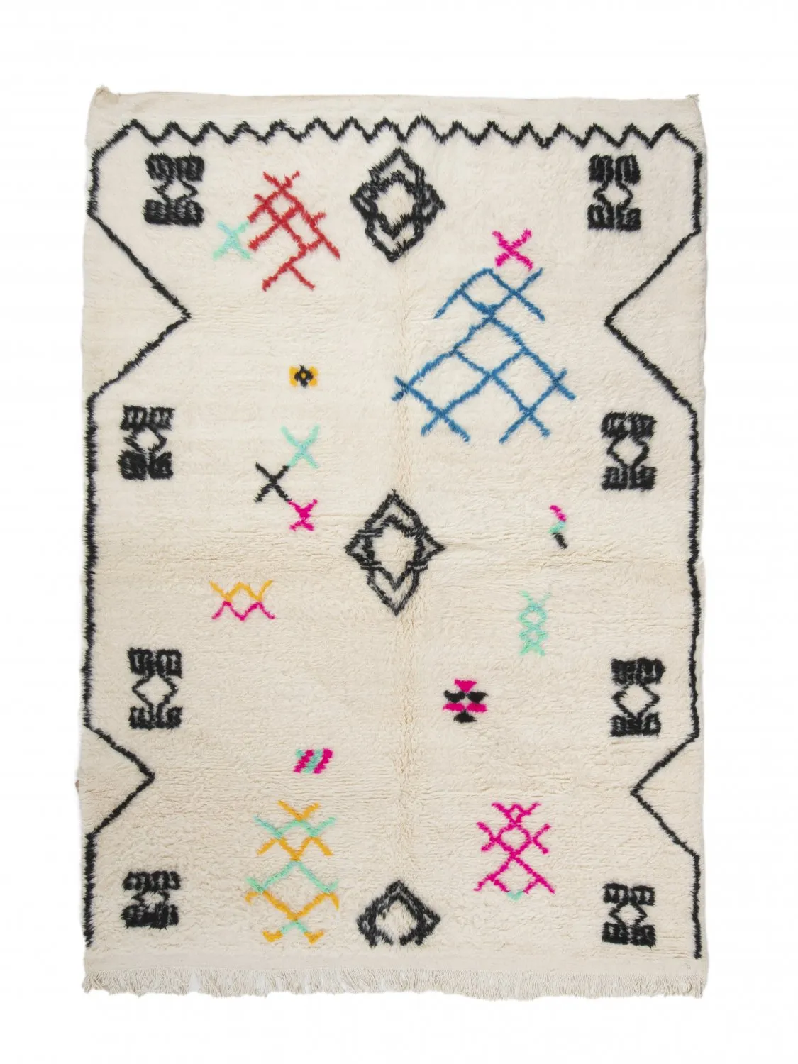 Tappeto Kilim In Stile Berbero Del Marocco Azilal 290 x 200 cm