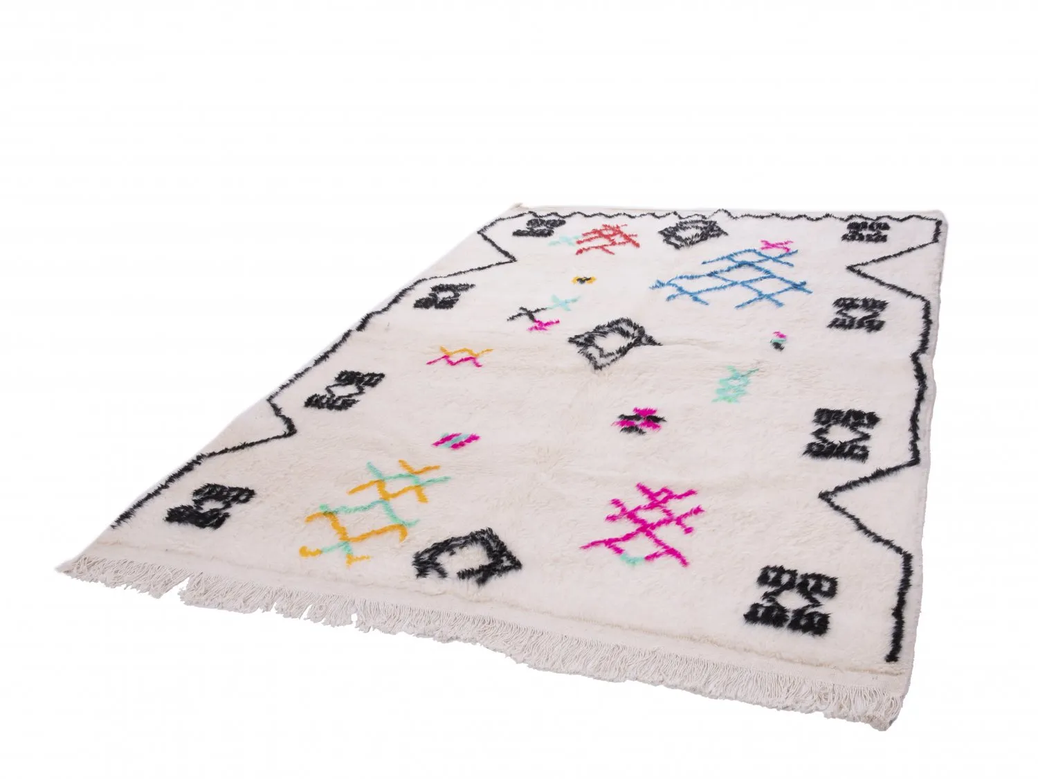 Tappeto Kilim In Stile Berbero Del Marocco Azilal 290 x 200 cm
