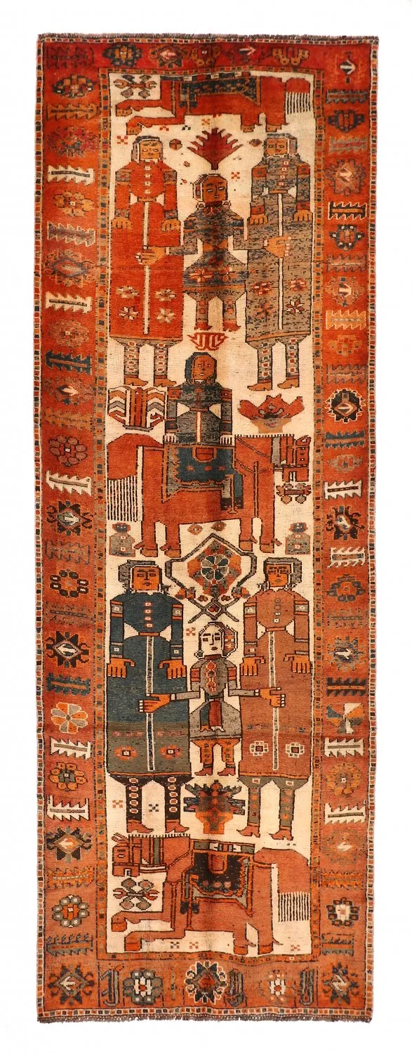 Tappeto Orientale Hamedan 405 x 138 cm