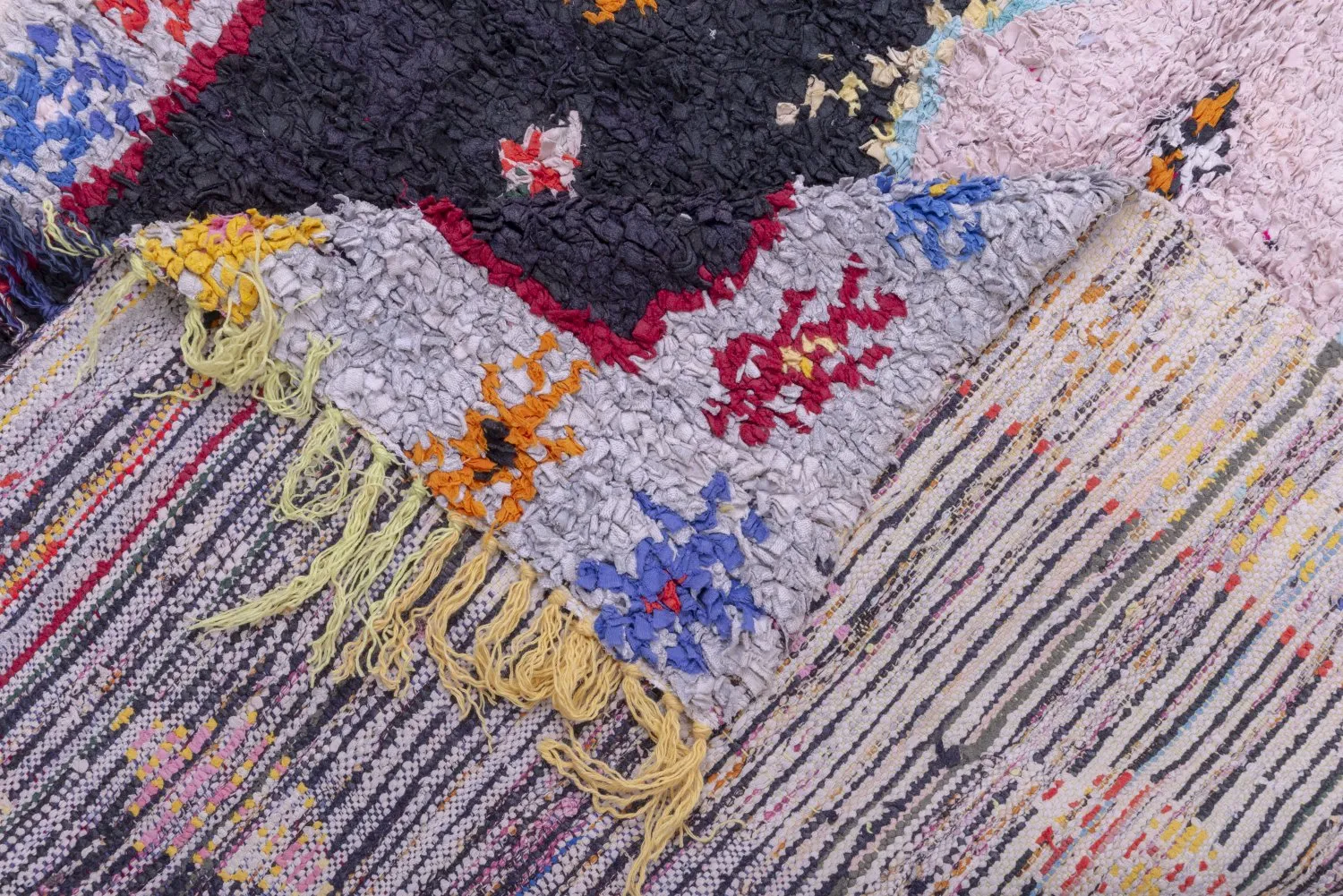 Tappeto Berberi Dal Marocco Boucherouite 195 x 120 cm