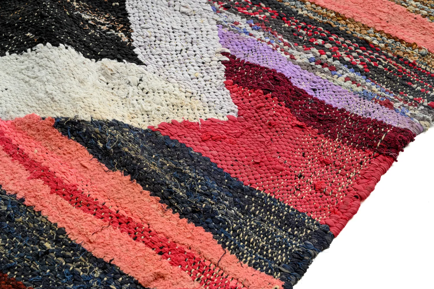 Tappeto Berberi Dal Marocco Boucherouite 140 x 245 cm