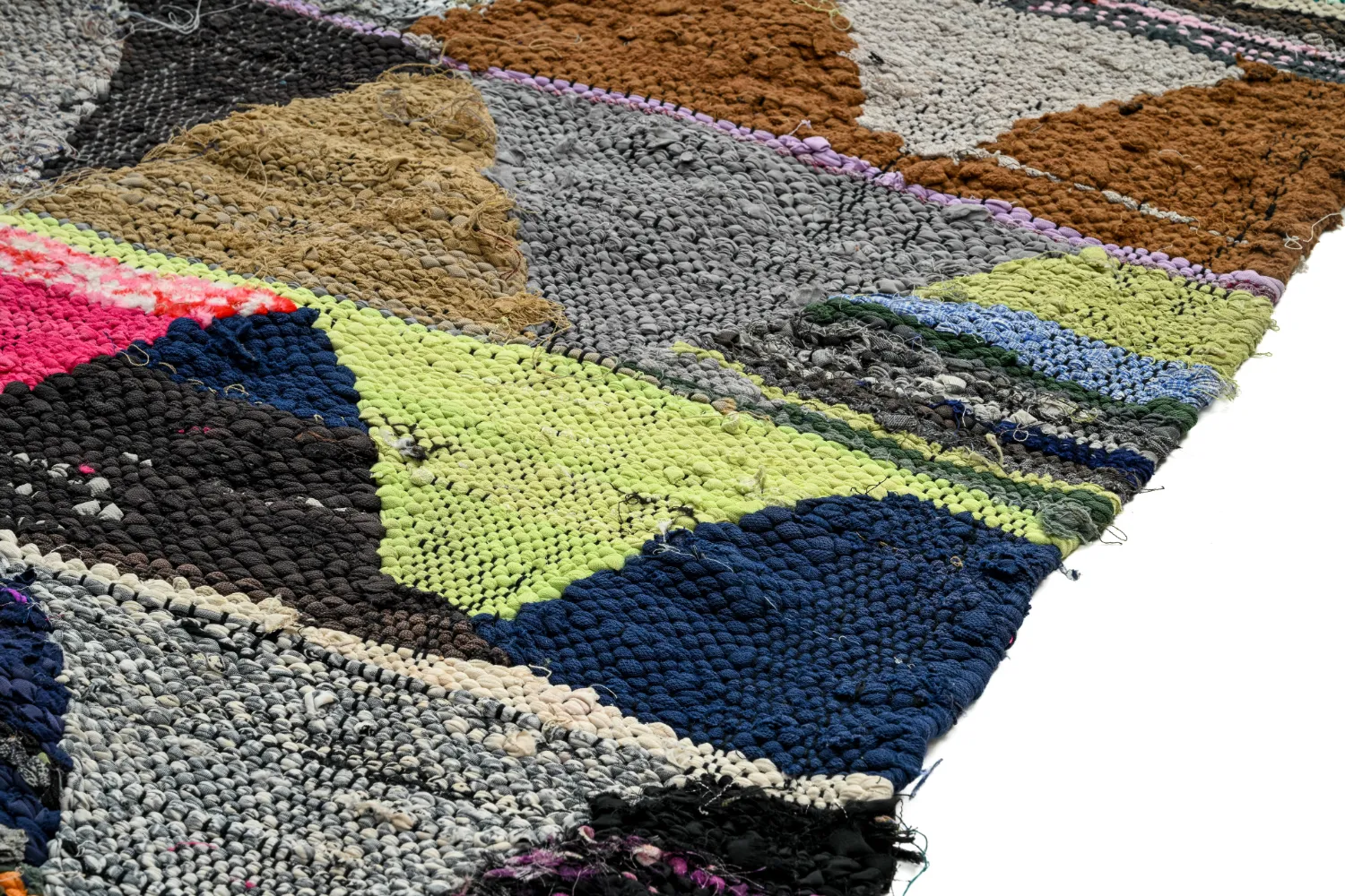Tappeto Berberi Dal Marocco Boucherouite 145 x 305 cm