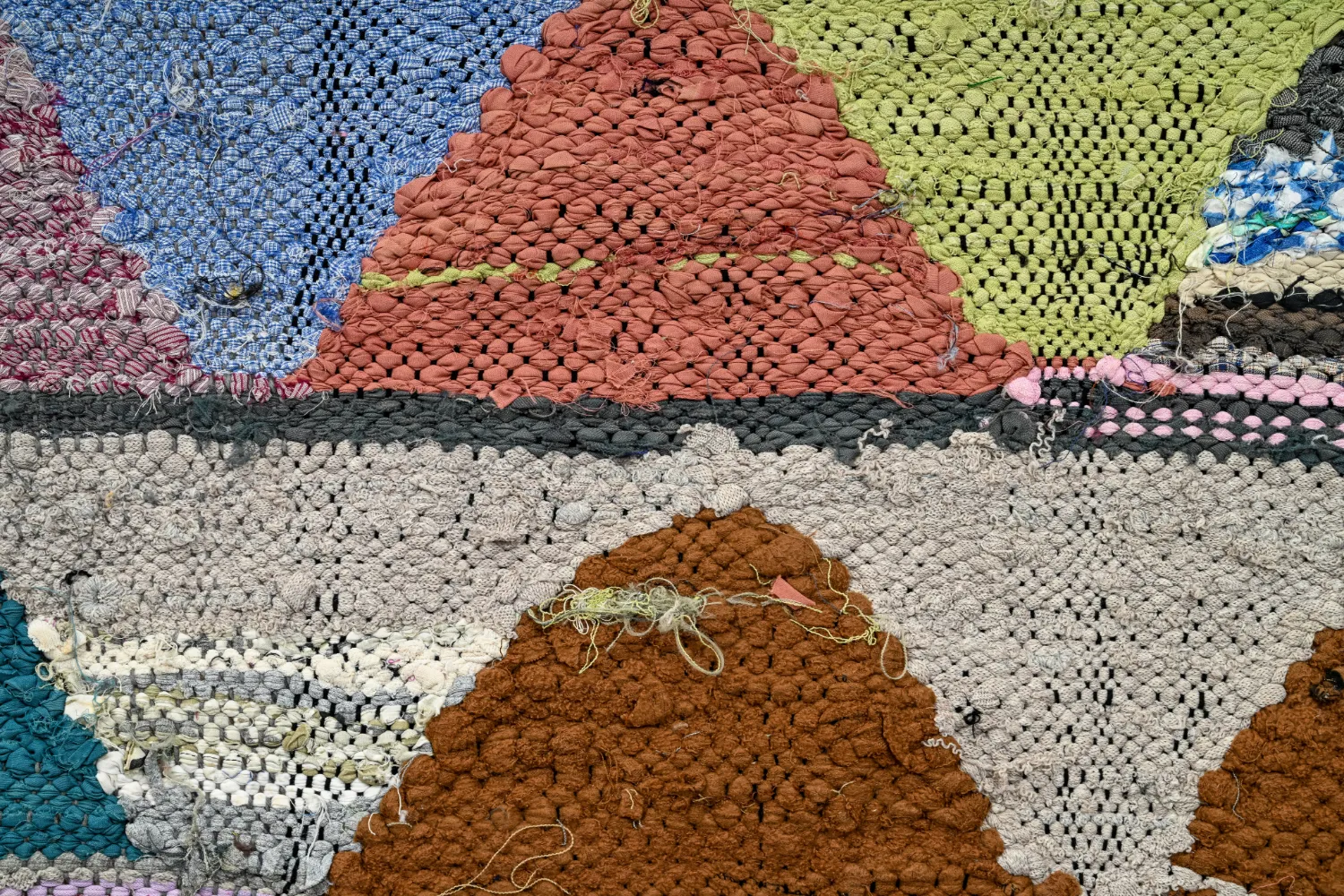 Tappeto Berberi Dal Marocco Boucherouite 145 x 305 cm