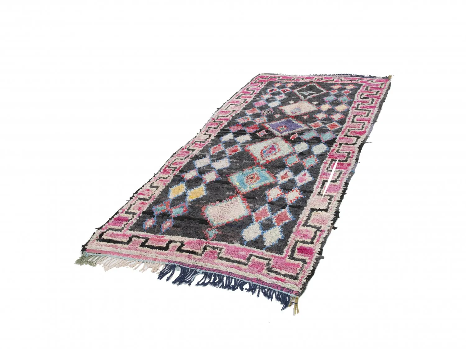 Tappeto Berberi Dal Marocco Boucherouite 310 x 130 cm