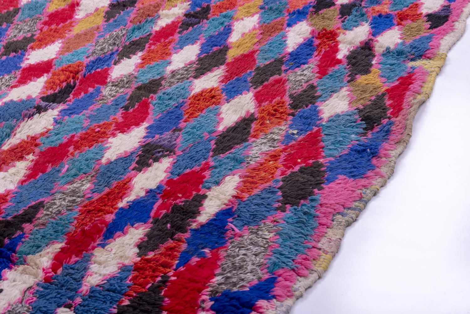 Tappeto Berberi Dal Marocco Boucherouite 220 x 110 cm