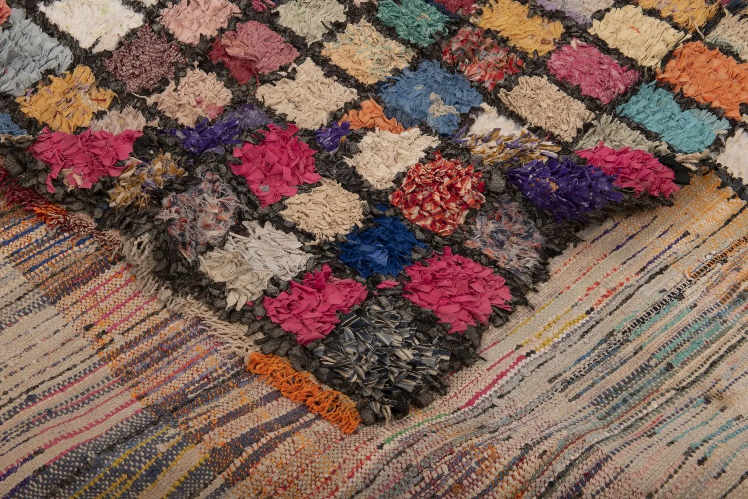 Tappeto Berberi Dal Marocco Boucherouite 230 x 140 cm
