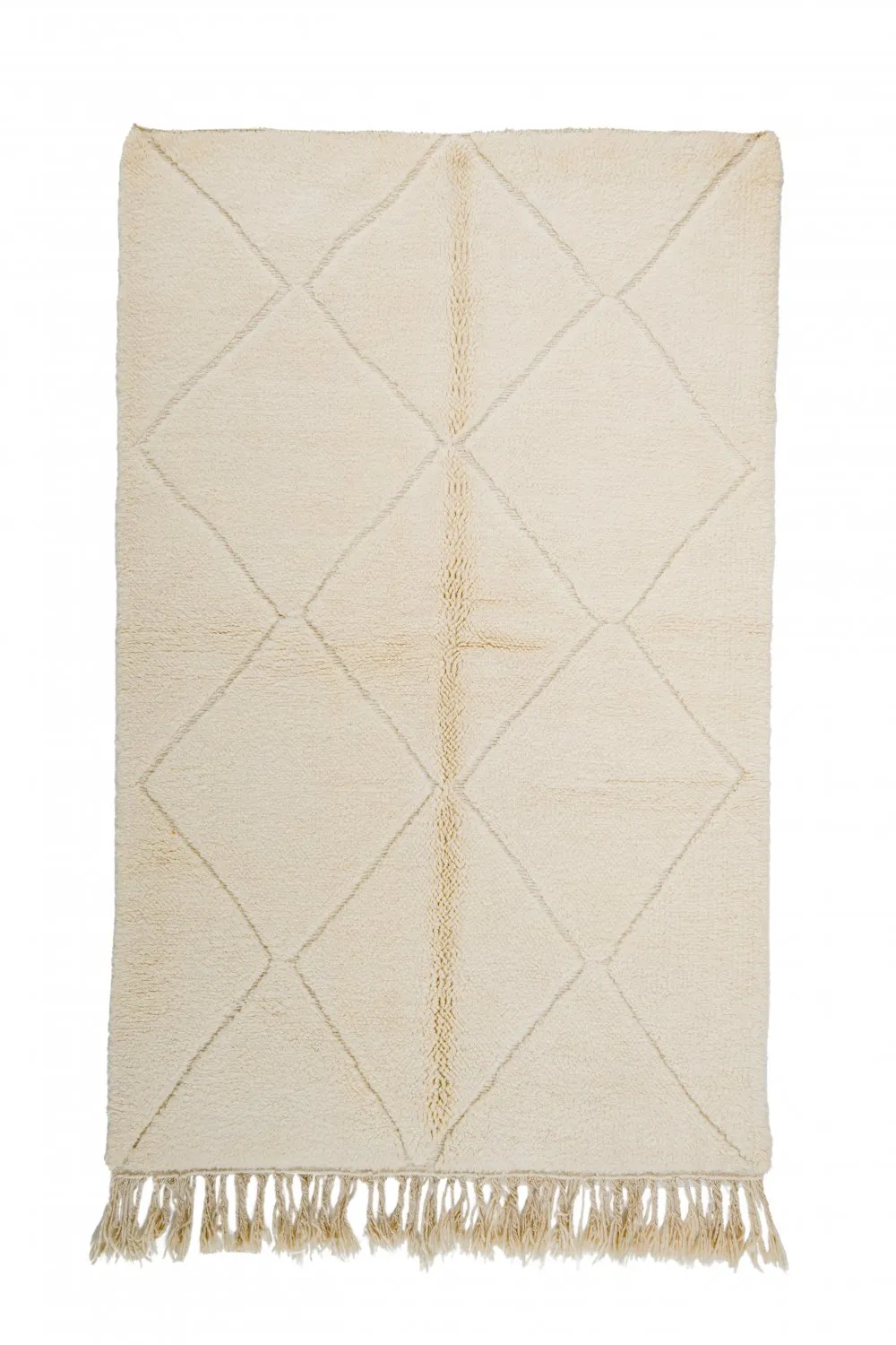 Tappeto Kilim In Stile Berbero Del Marocco Beni Ourain 250 x 150 cm