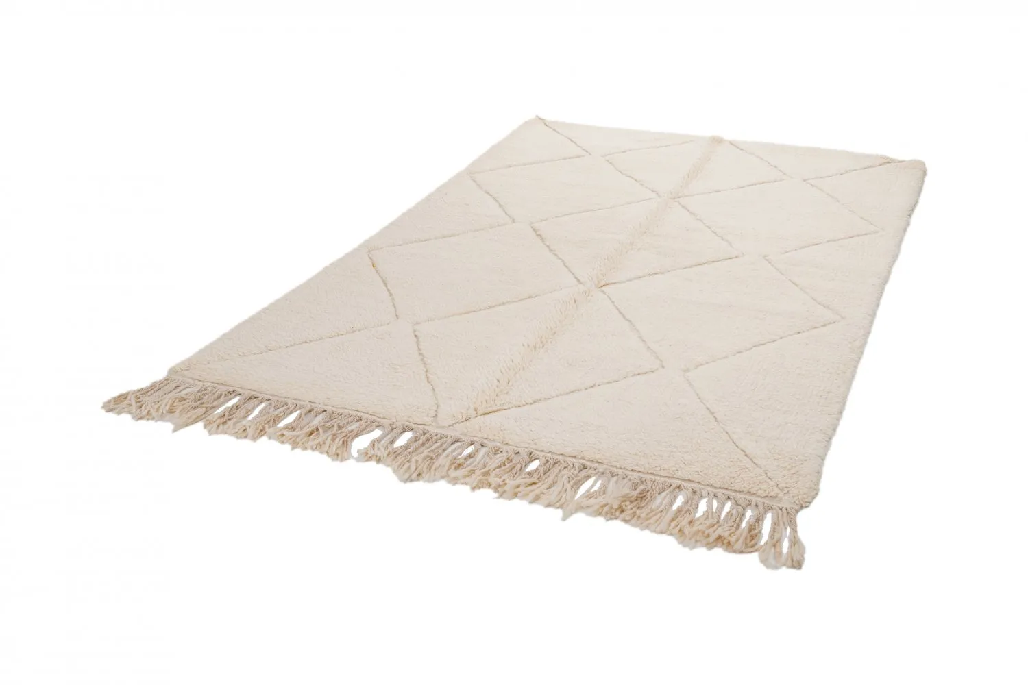 Tappeto Kilim In Stile Berbero Del Marocco Beni Ourain 250 x 150 cm