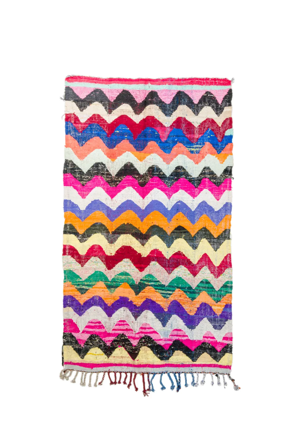 Tappeto Berberi Dal Marocco Boucherouite 150 x 260 cm
