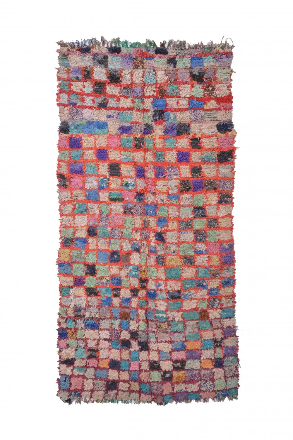 Tappeto Berberi Dal Marocco Boucherouite 255 x 125 cm