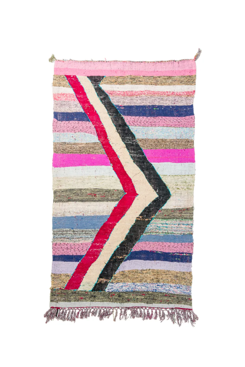 Tappeto Berberi Dal Marocco Boucherouite 130 x 225 cm