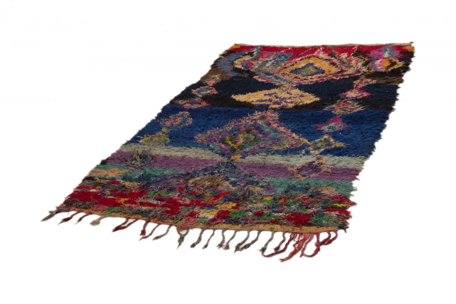 Tappeto Berberi Dal Marocco Boucherouite 270 x 140 cm