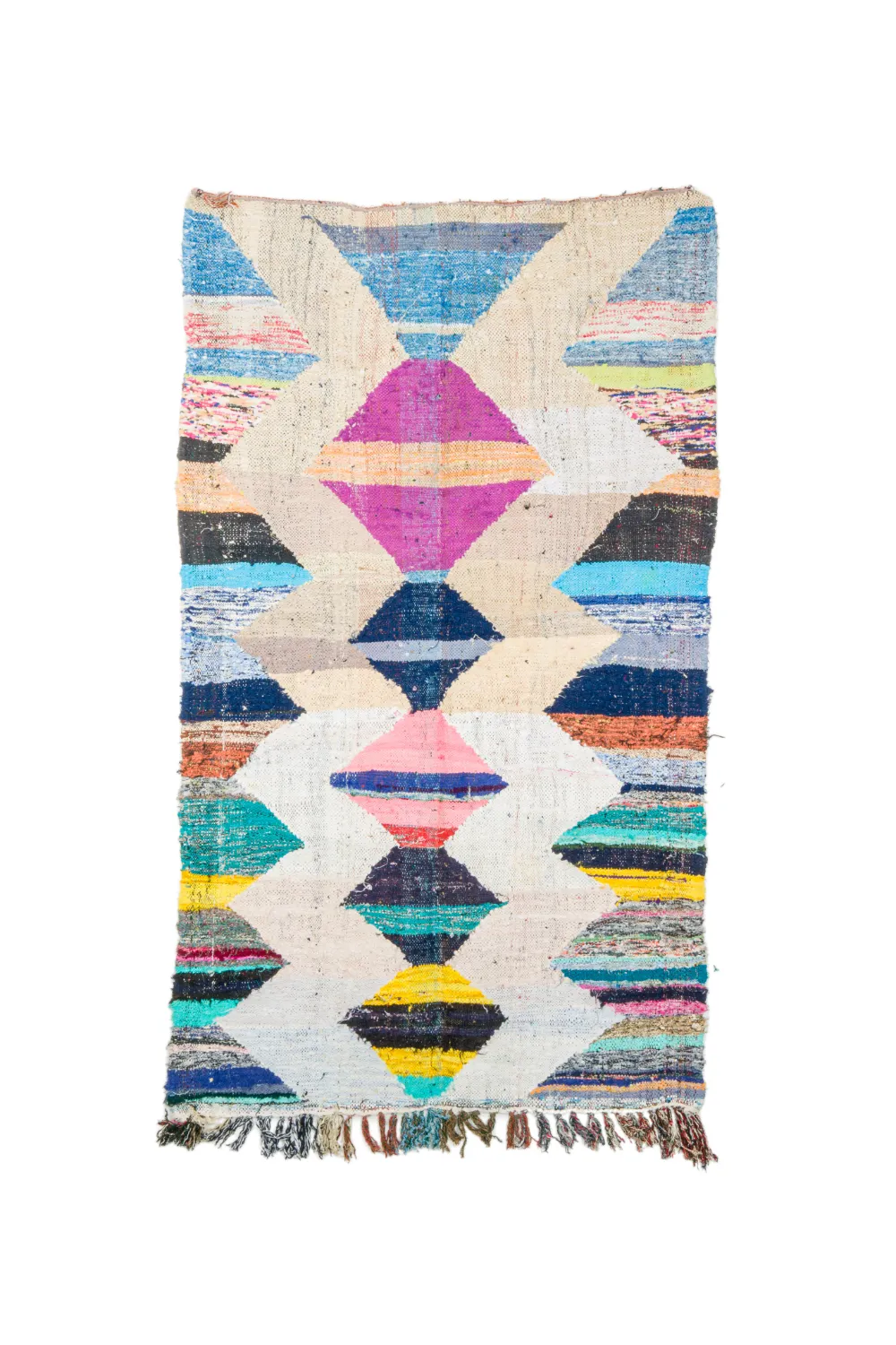 Tappeto Berberi Dal Marocco Boucherouite 120 x 200 cm