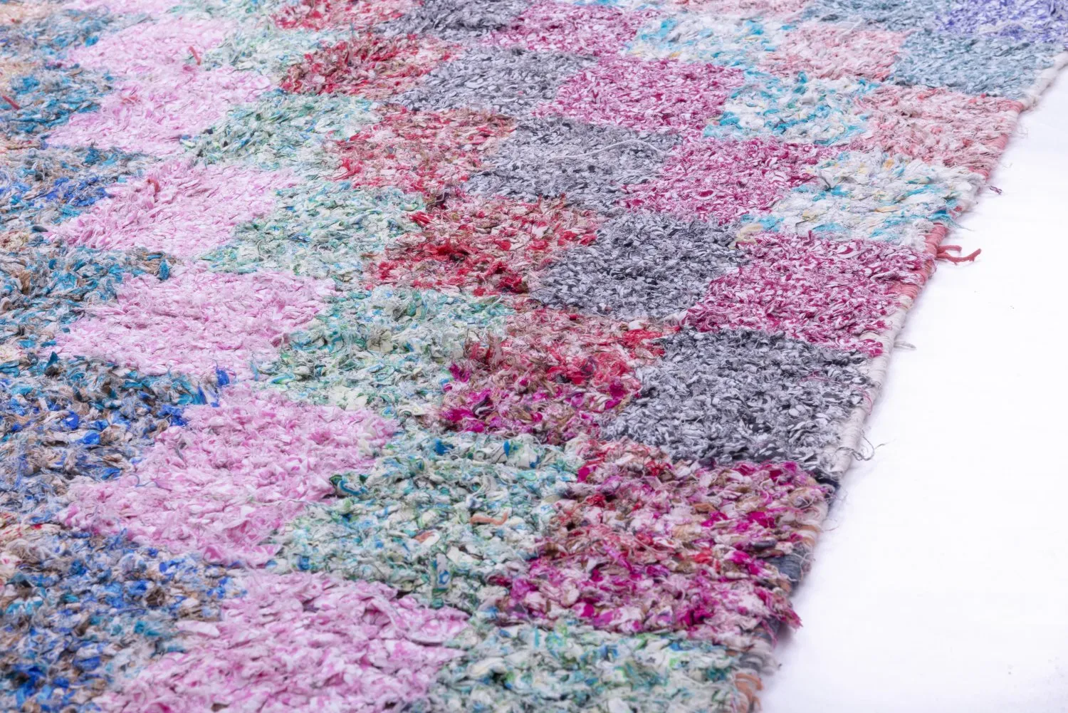 Tappeto Berberi Dal Marocco Boucherouite 210 x 105 cm