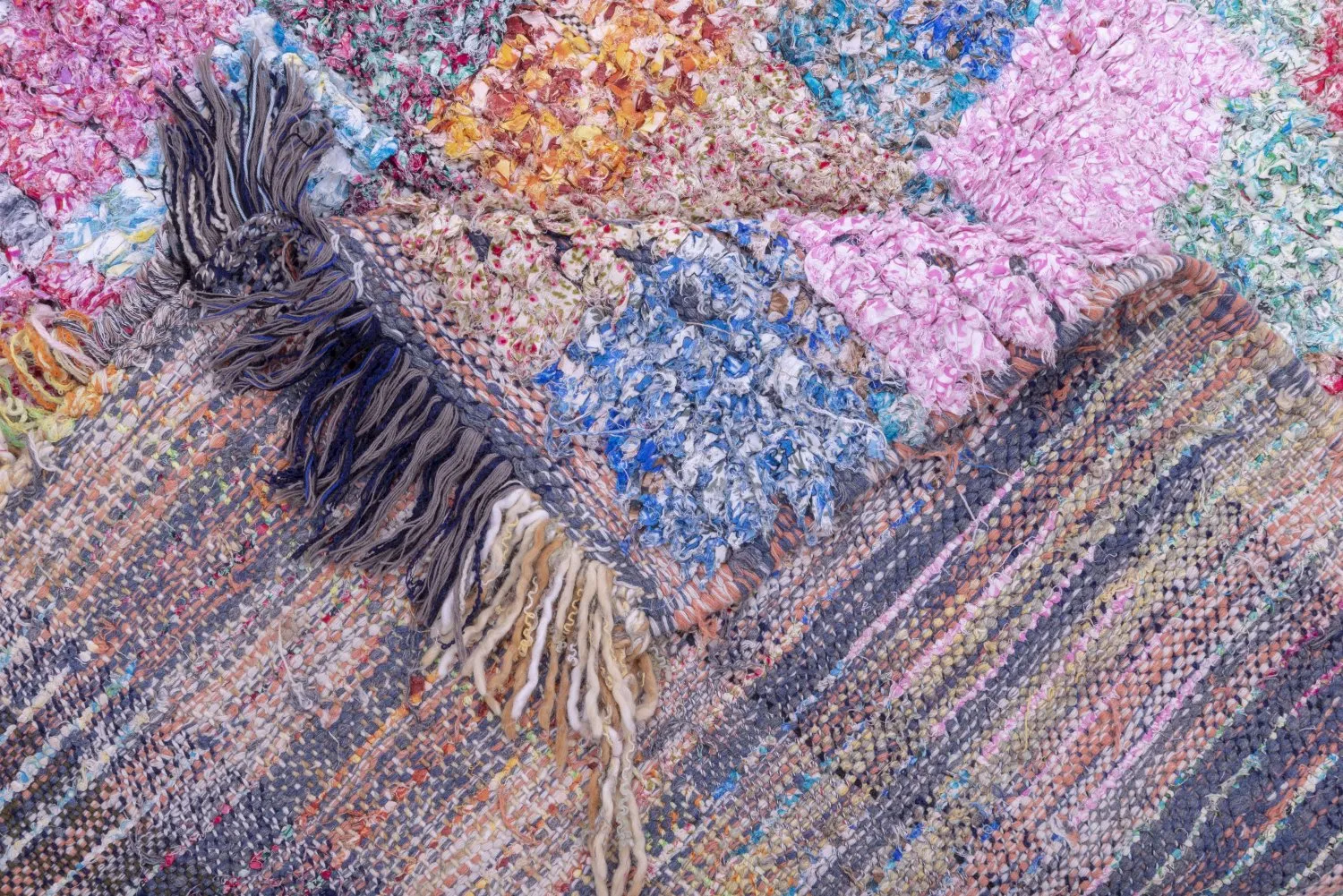 Tappeto Berberi Dal Marocco Boucherouite 210 x 105 cm