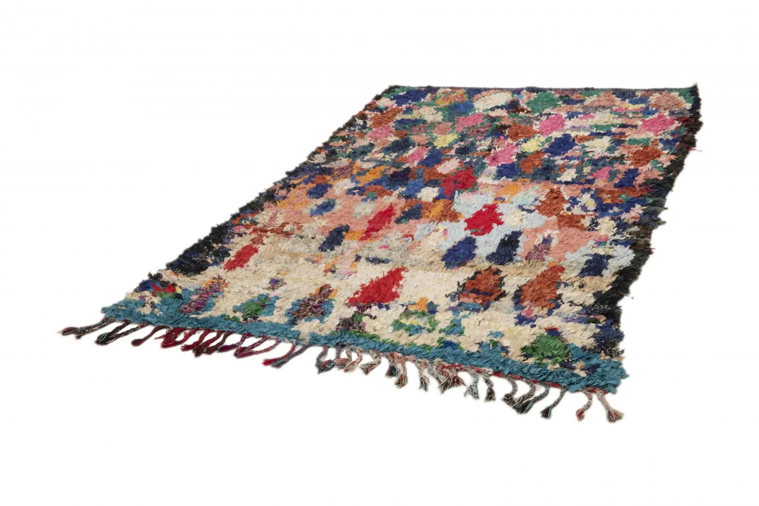 Tappeto Berberi Dal Marocco Boucherouite 220 x 140 cm