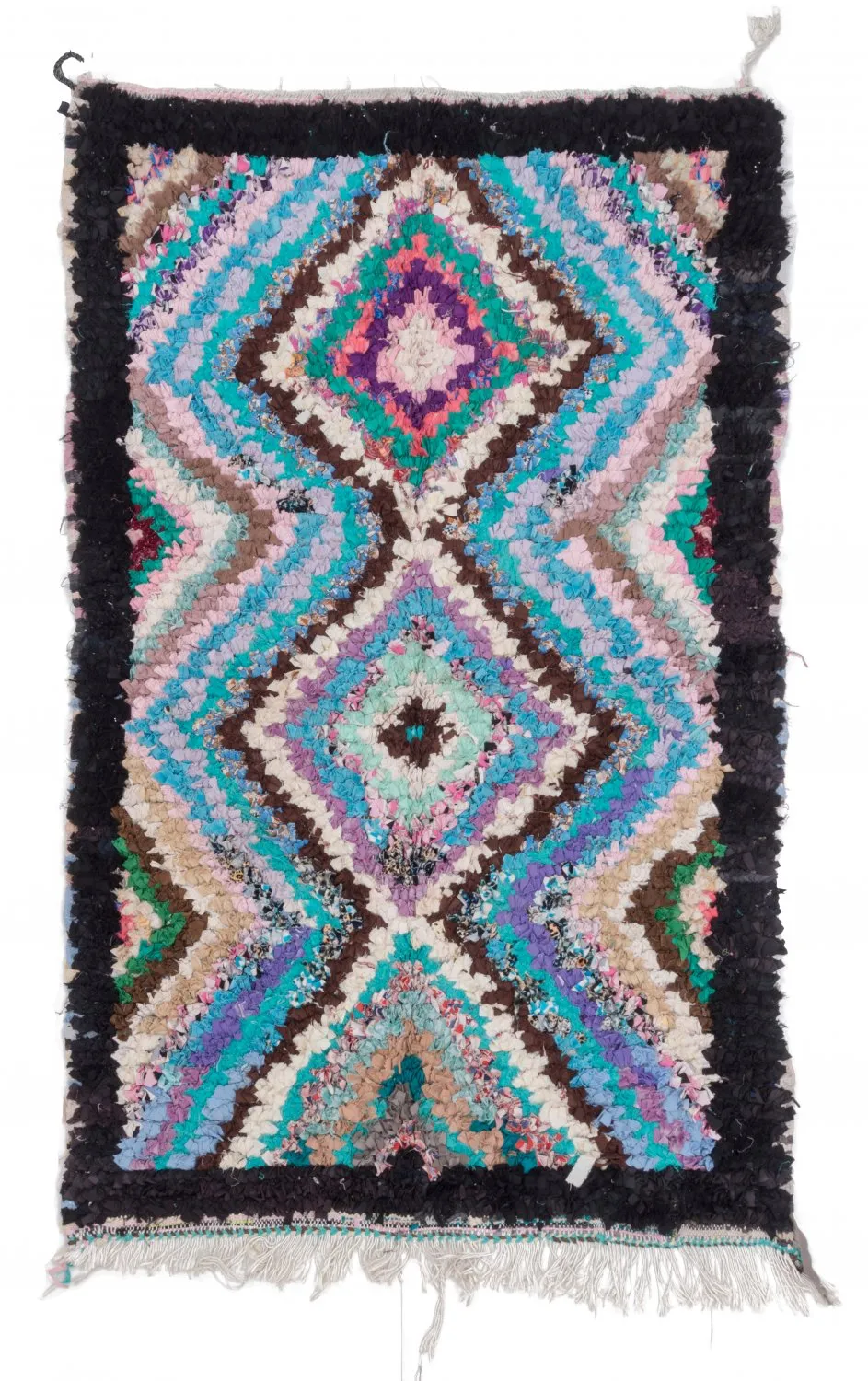 Tappeto Berberi Dal Marocco Boucherouite 195 x 120 cm