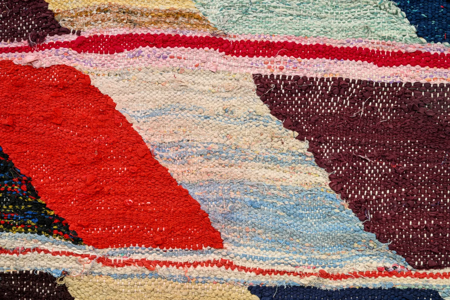 Tappeto Berberi Dal Marocco Boucherouite 145 x 280 cm
