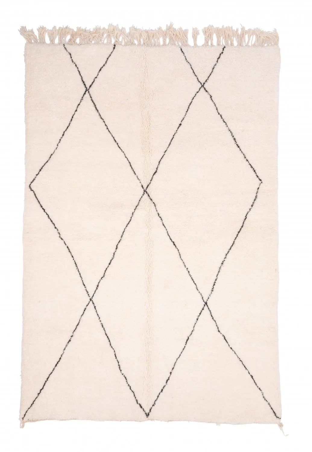 Tappeto Kilim In Stile Berbero Del Marocco Beni Ourain 295 x 200 cm