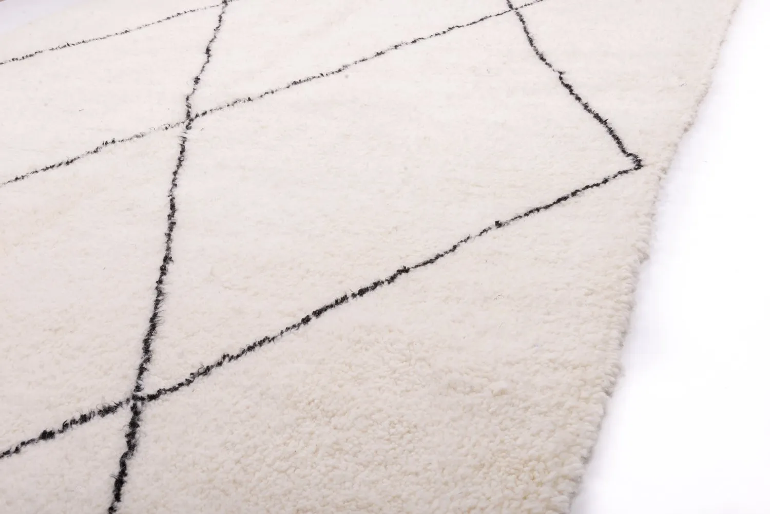 Tappeto Kilim In Stile Berbero Del Marocco Beni Ourain 295 x 200 cm