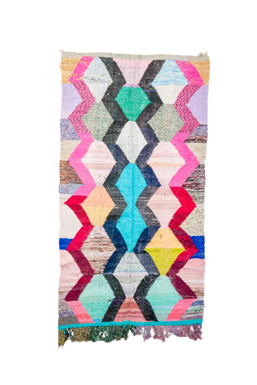Tappeto Berberi Dal Marocco Boucherouite 140 x 260 cm
