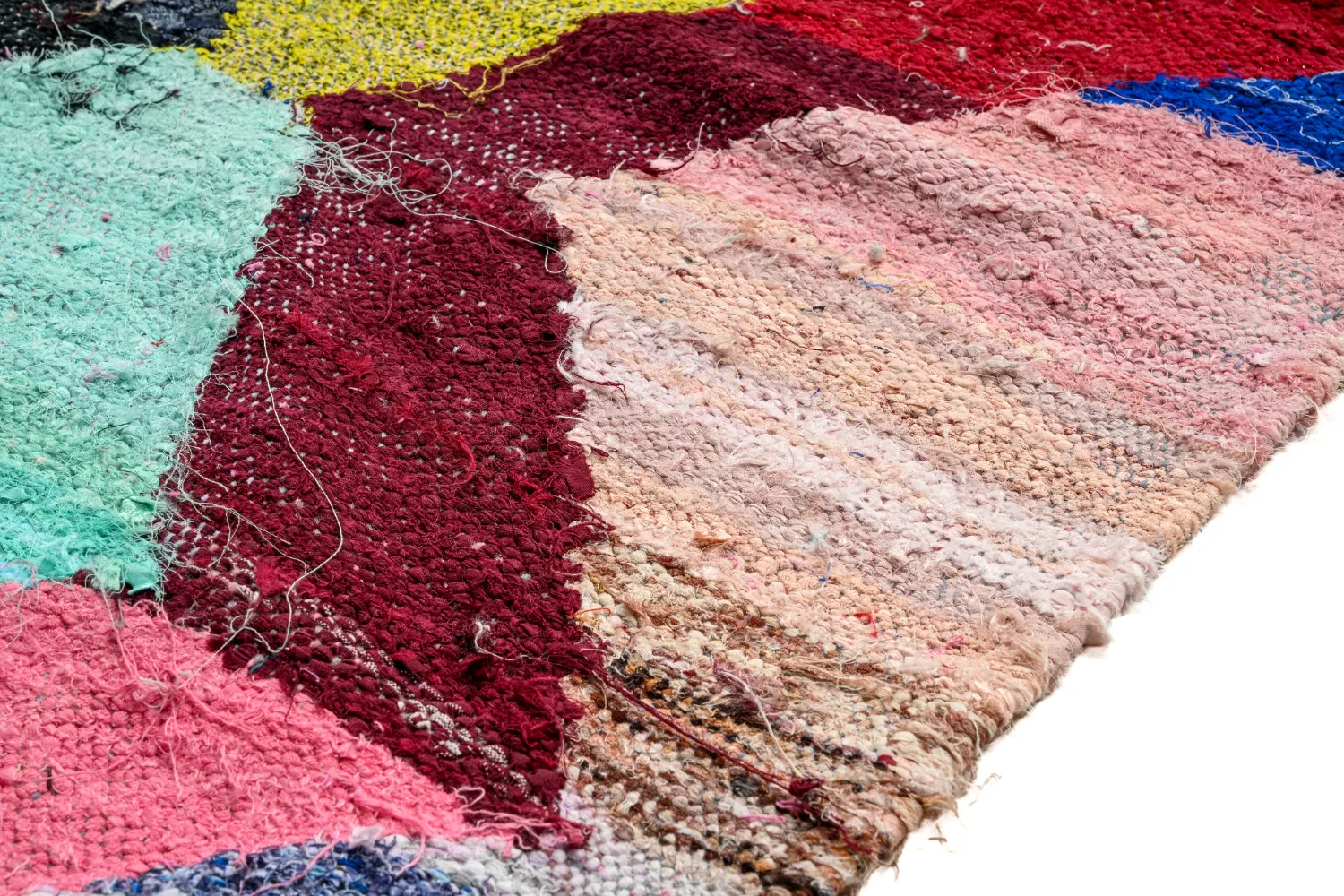 Tappeto Berberi Dal Marocco Boucherouite 140 x 260 cm