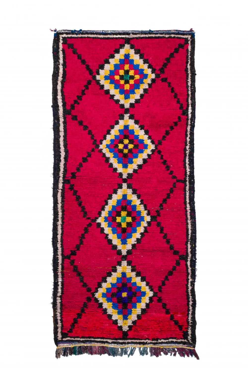 Tappeto Berberi Dal Marocco Boucherouite 310 x 145 cm