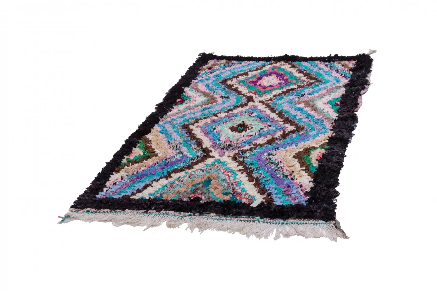 Tappeto Berberi Dal Marocco Boucherouite 195 x 120 cm